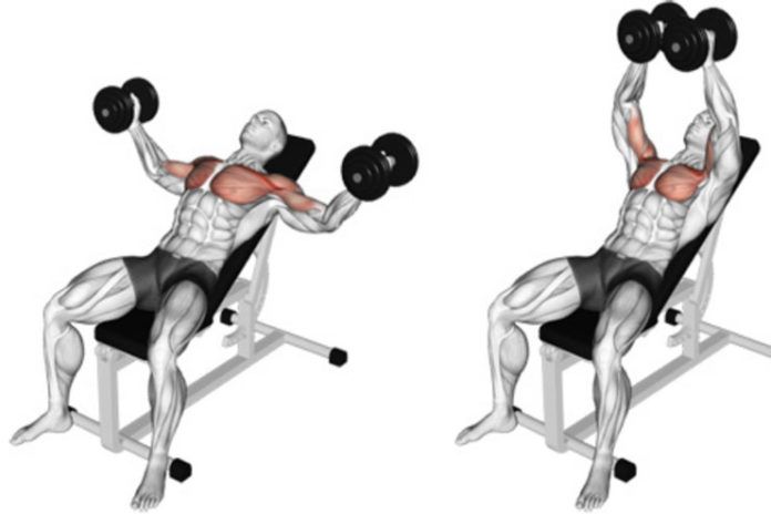 cable crossover with dumbbells