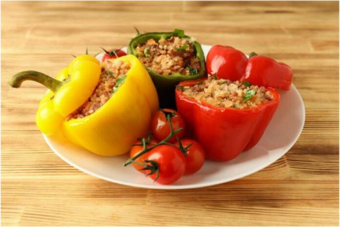 Arthritis-Friendly Quinoa Stuffed Bell Peppers